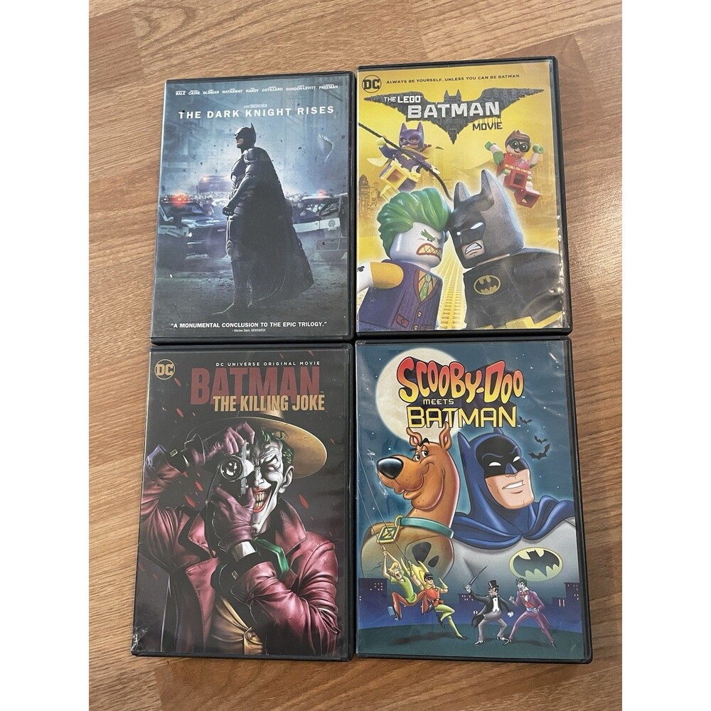 Batman 4 DVD Lot Lego Batman The Killing Joke Dark Knight Rises